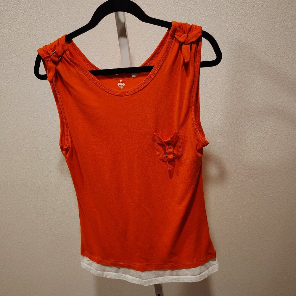 Energie Junior's Layered Tank Top Size XL Cotton Modal Sleeveless